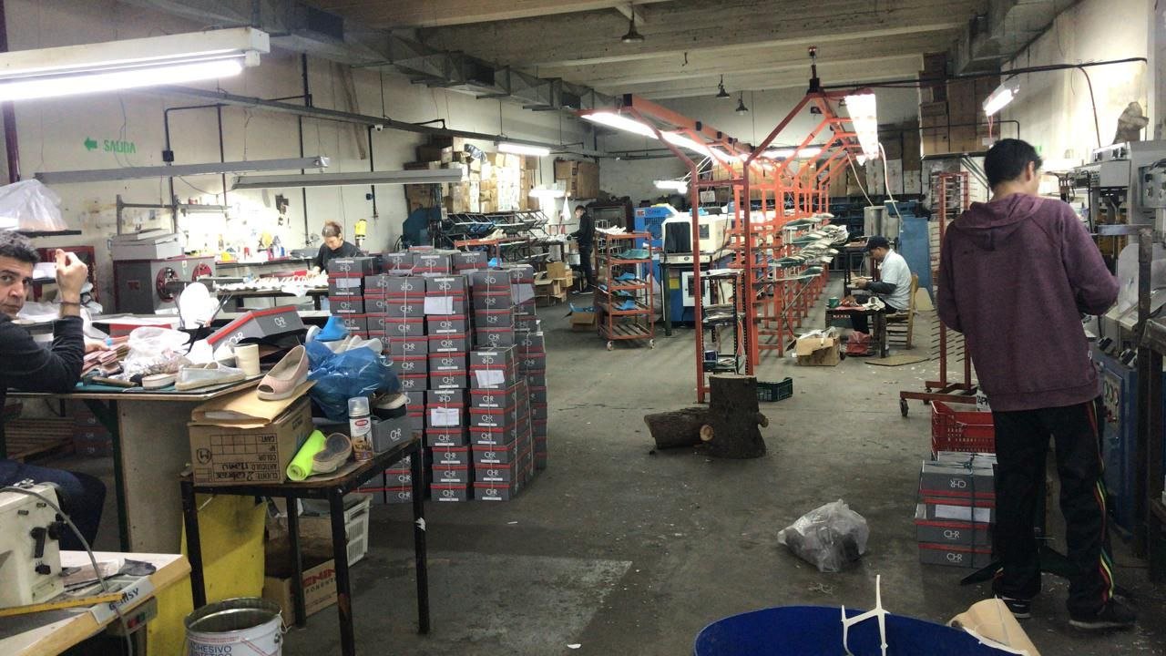 Vista histórica del taller de fabricación Chiarini